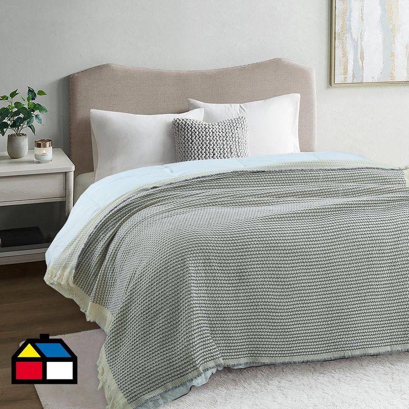JUST HOME COLLECTION - Manta Urbana Knitted Especial Gris
