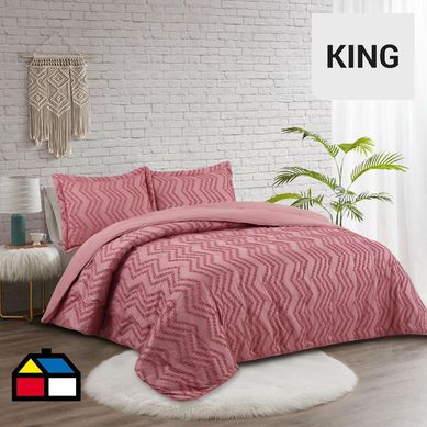 Quilt liso  boho King