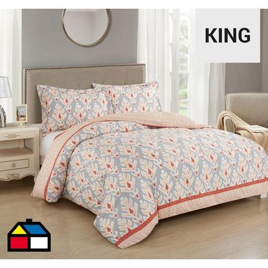 Funda de plumn estampada boho King