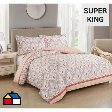 Funda de plumn estampada boho Super King