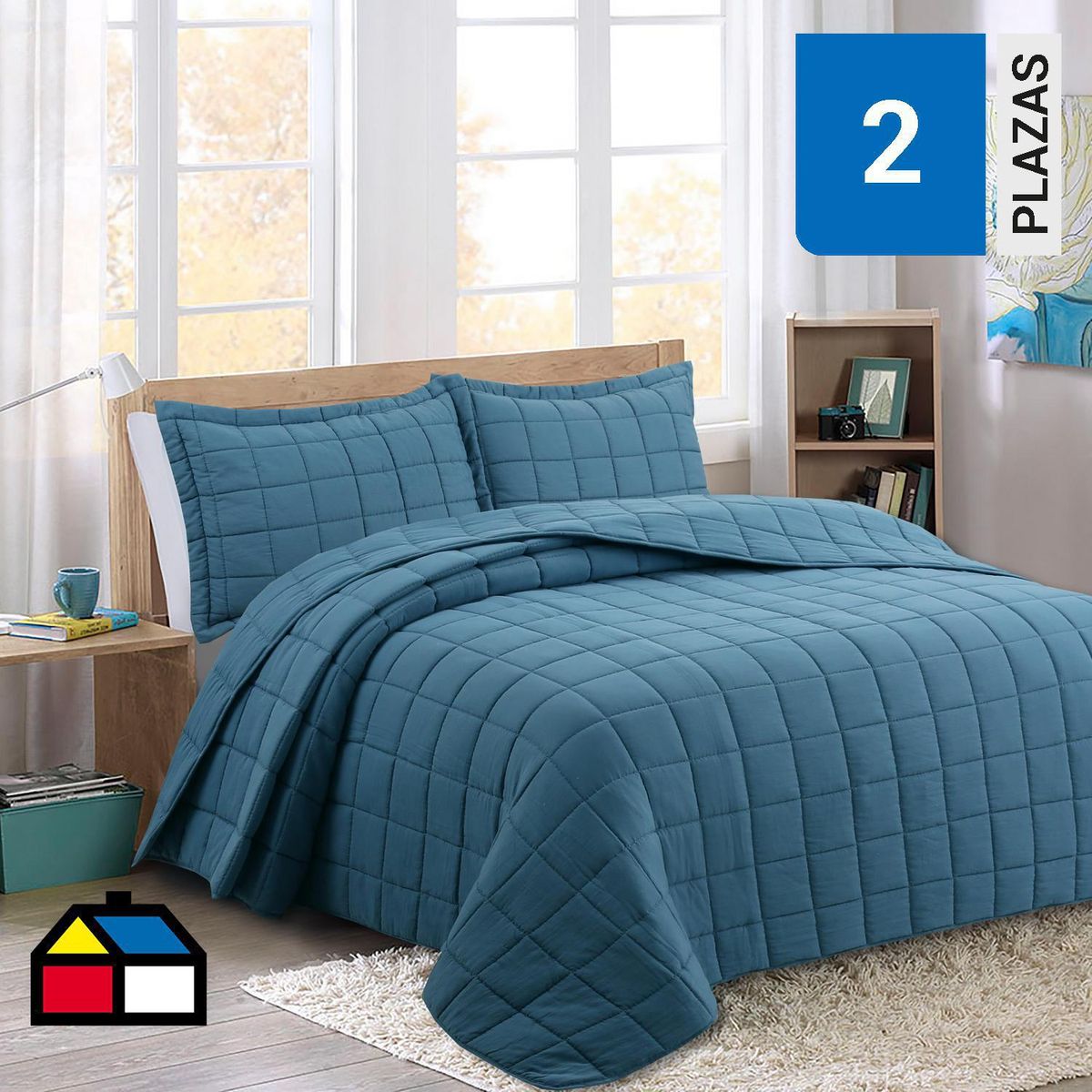 JUST HOME COLLECTION - Cubrecama Quilt Industrial Liso