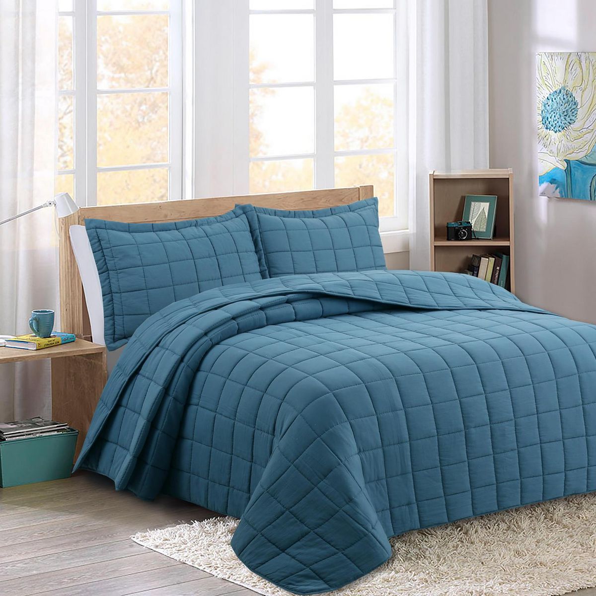 JUST HOME COLLECTION - Cubrecama Quilt Industrial Liso