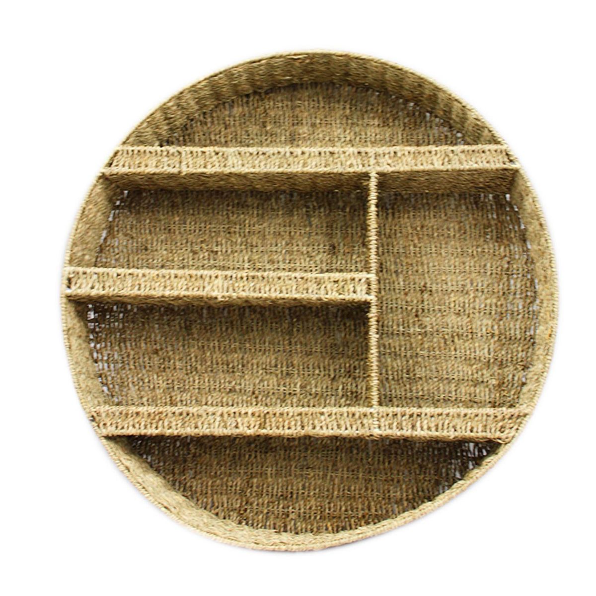 JUST HOME COLLECTION - Repisa Circular Seagrass 70x70 cm 