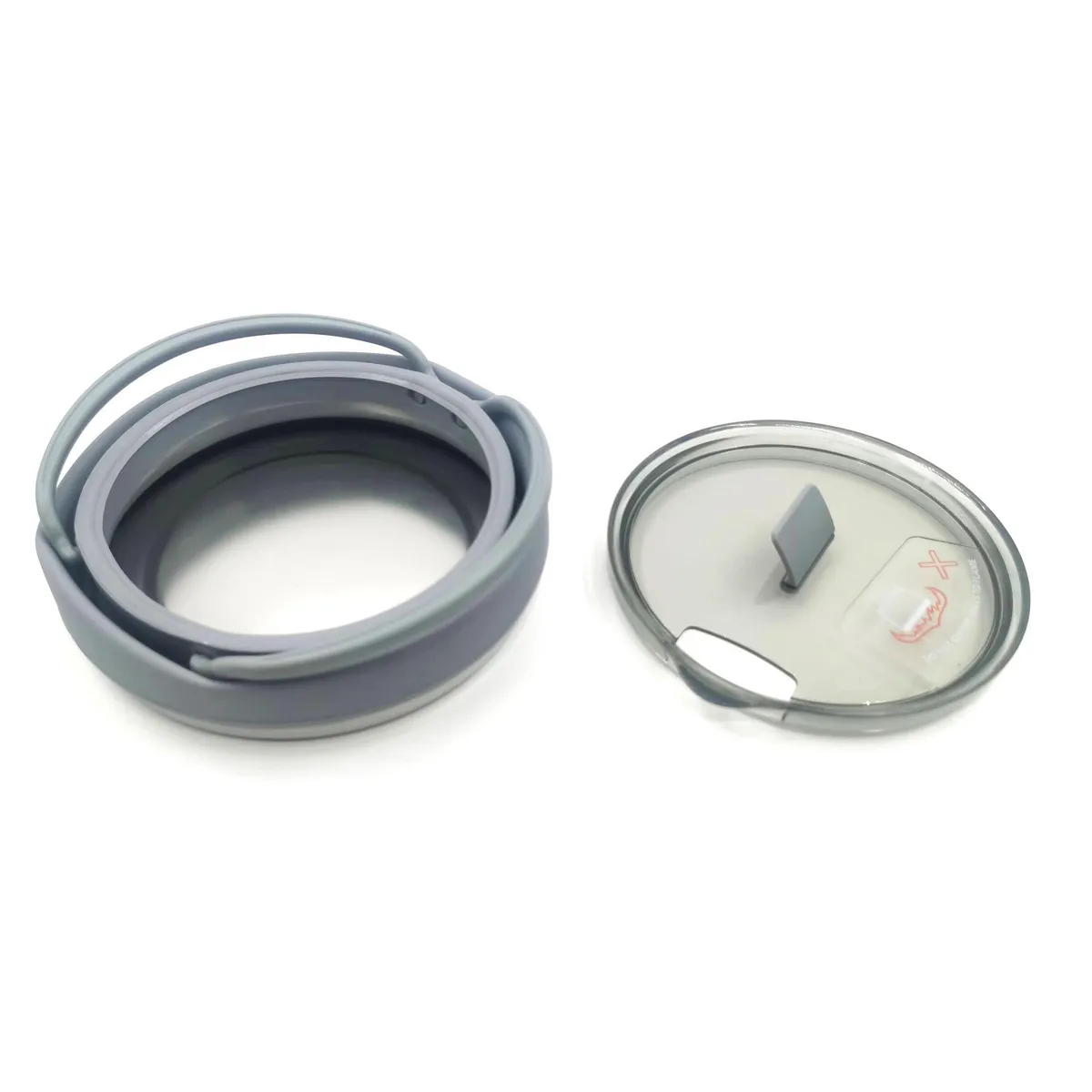 KLIMBER - Olla Plegable Camping 1 l Silicona Gris