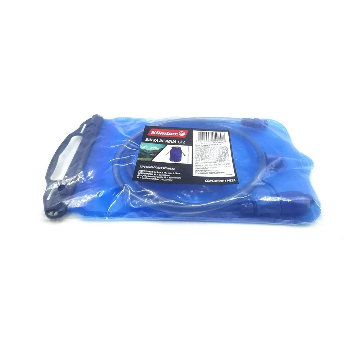 KLIMBER - Bolsa Hidratación Camping 1.5 l Azul
