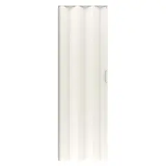 HOLZTEK - Puerta plegable PVC modelo Tivoli color blanca 70x200 cm
