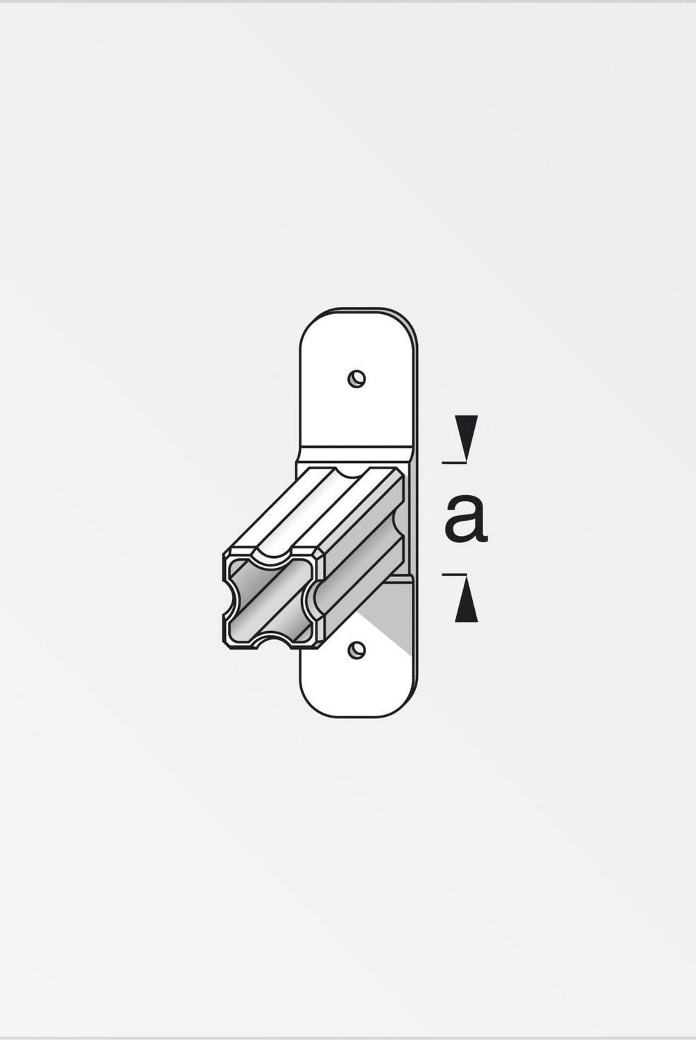 ALFER - Conector 23.5 mm plástico negro