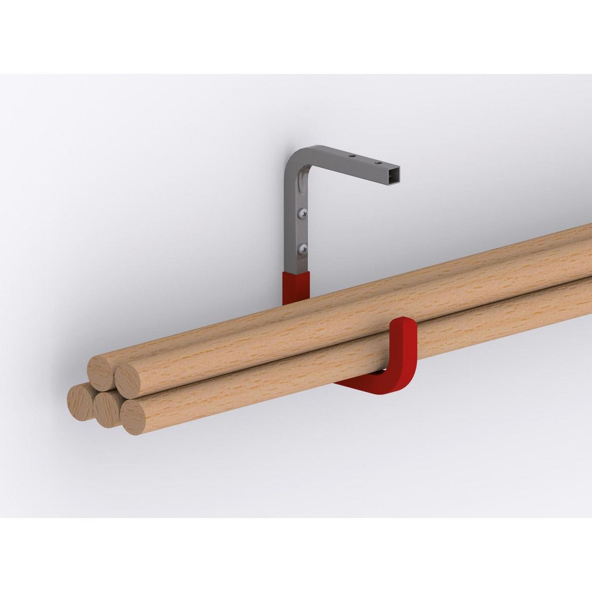 ALFER - Gancho Pared/Techo Acero Galvanizado 115X160X100 mm 1 Unidad