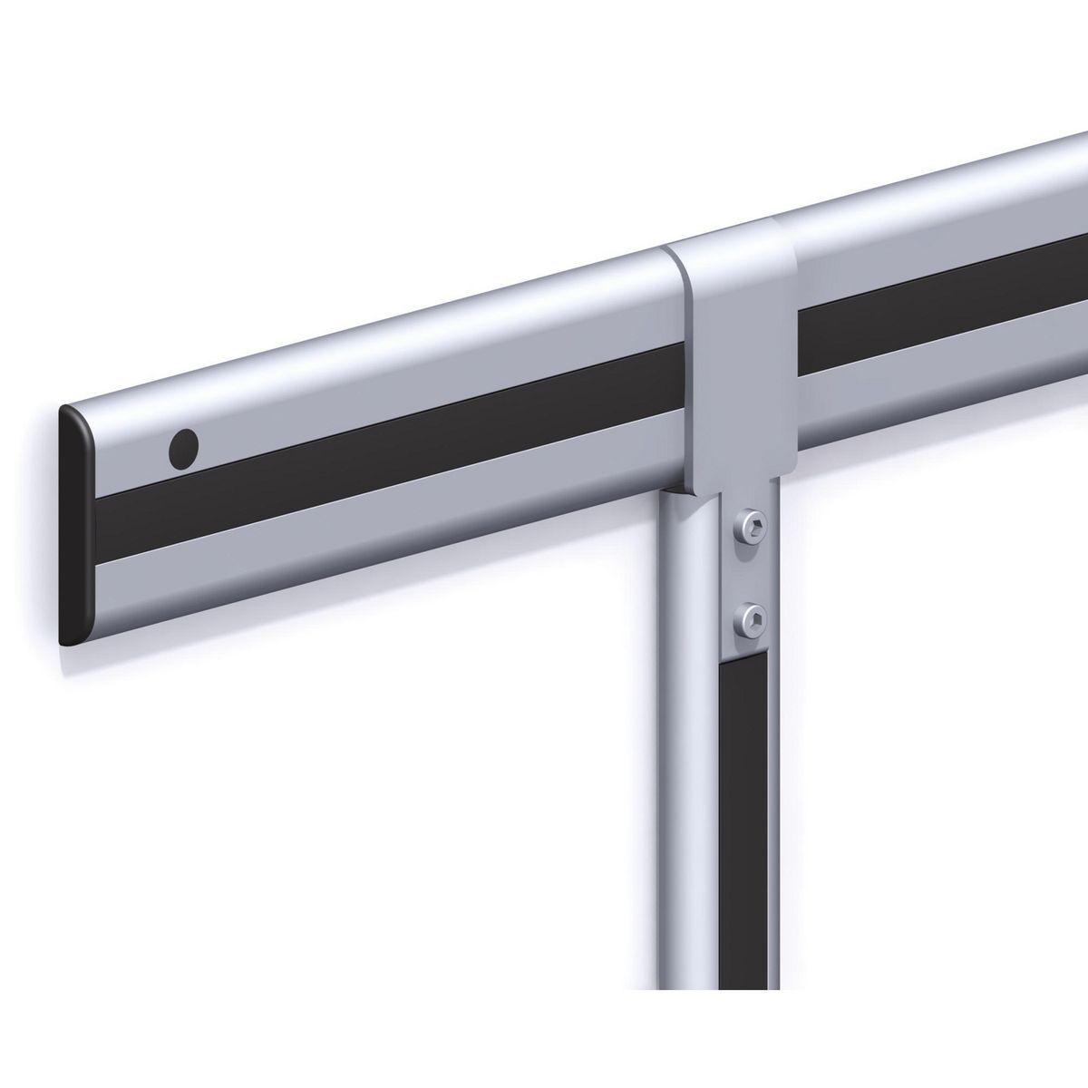 ALFER - Enganche para Riel Aluminio Nat 1 Kit