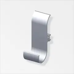 ALFER - Gancho Universal para Riel 1 m 2 Unidades
