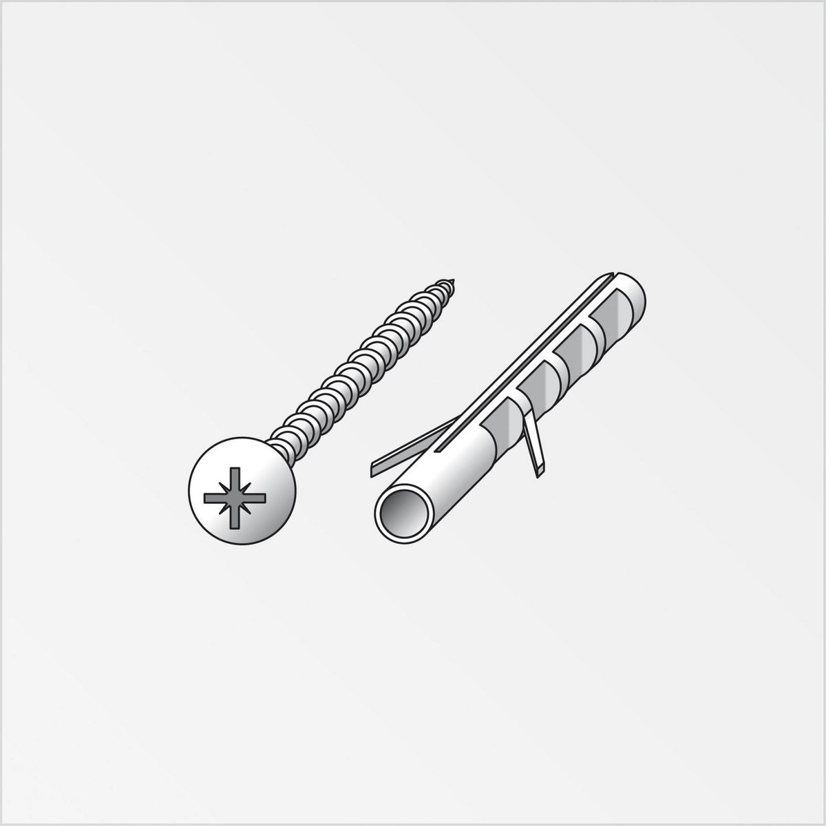 ALFER - Kit Tornillos Tarugos 45 Mm Fijación Múltiple 8 Unidades