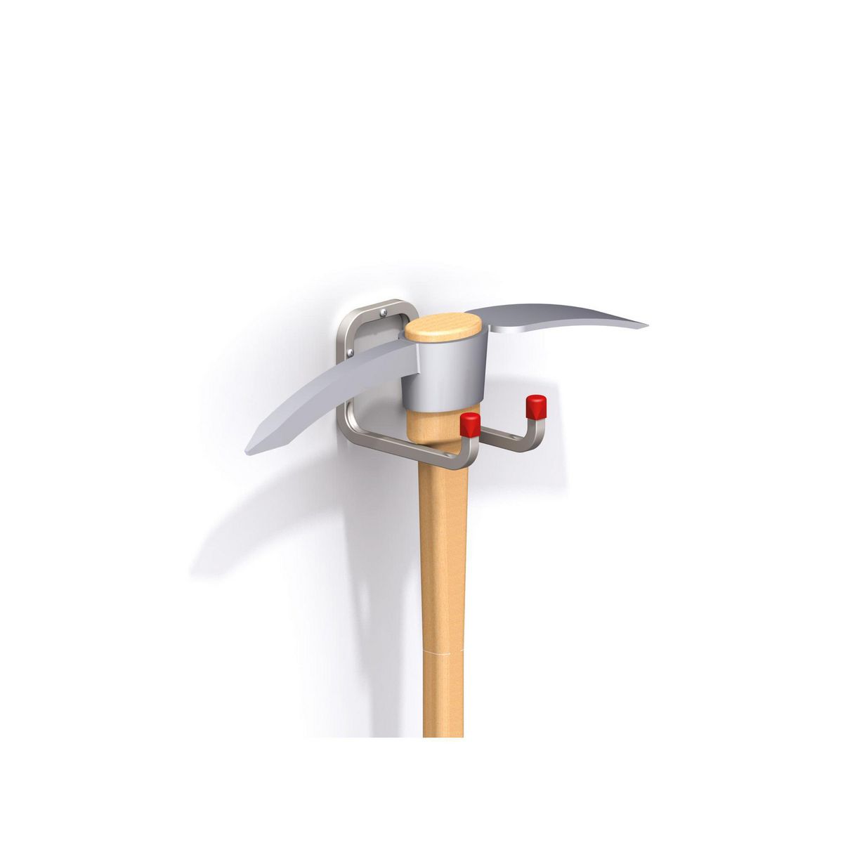 ALFER - Gancho Pared Doble Acero Galvanizado 90x120x98 mm