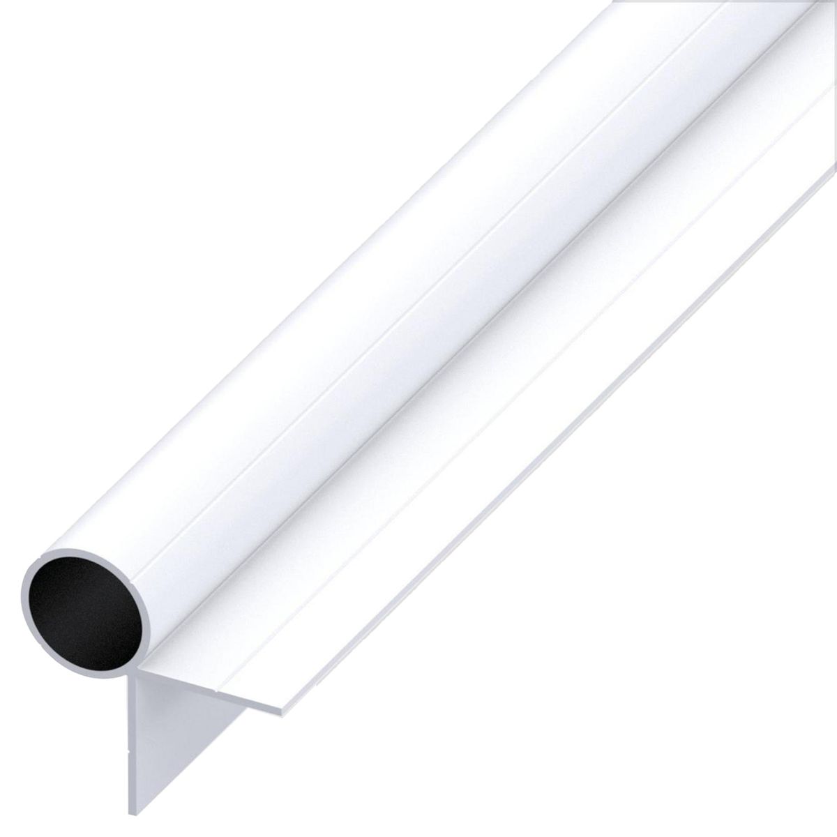 ALFER - Tubo redondo 23.5 mm blanco