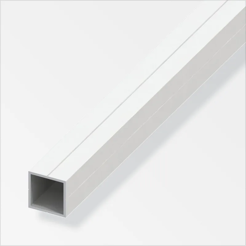 ALFER - Tubo cuadrado 23.5 plas blanco