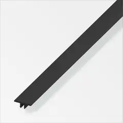ALFER - Liston para Riel PVC Negro 1 m 1 Unidad
