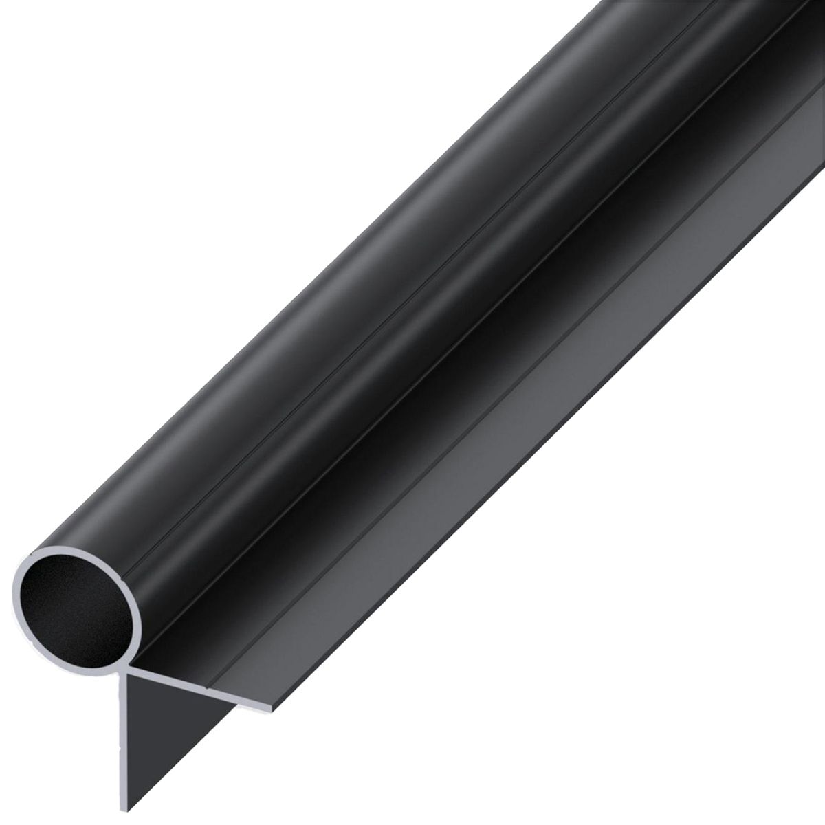 ALFER - Tubo redondo 23,5 mm negro
