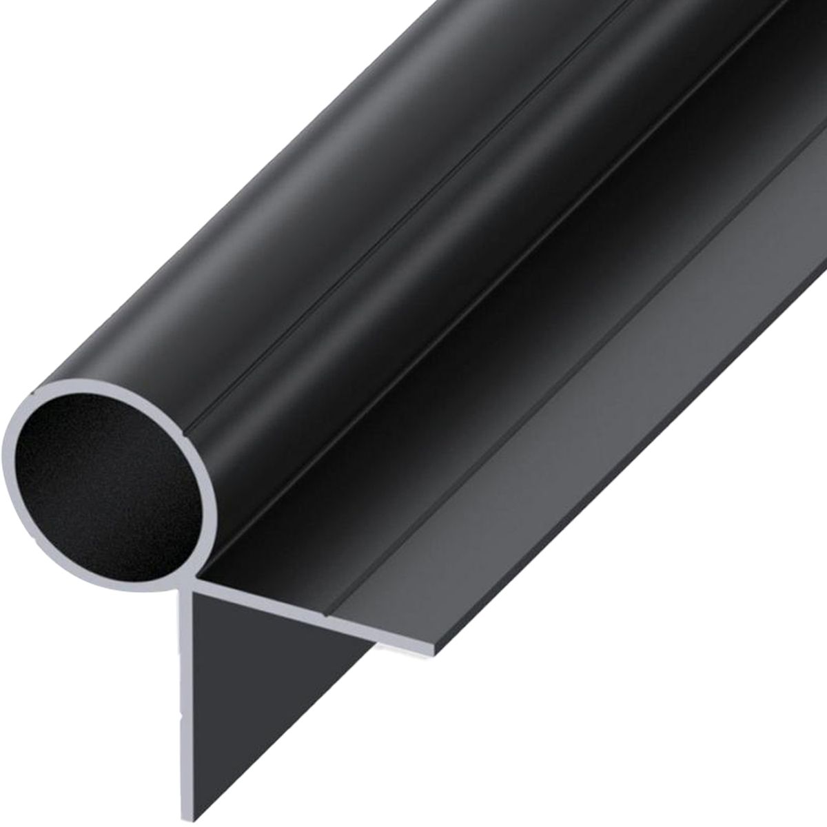 ALFER - Tubo redondo 2,5 metros negro