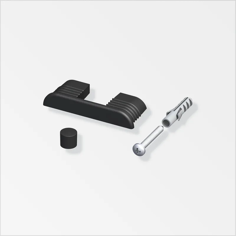 ALFER - Kit Montaje Riel a Pared Acero