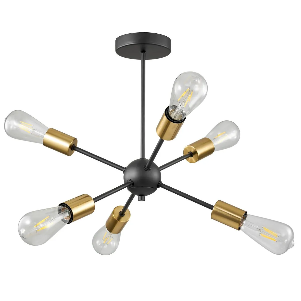 JUST HOME COLLECTION - Lámpara Techo Trenches 6 Luces 46 cm