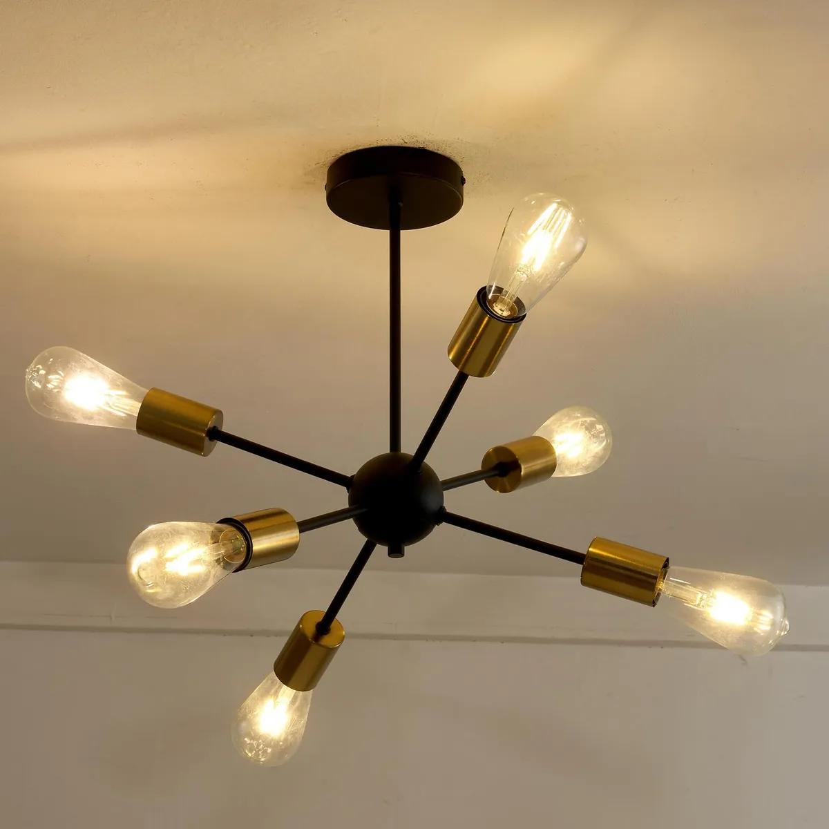 JUST HOME COLLECTION - Lámpara Techo Trenches 6 Luces 46 cm