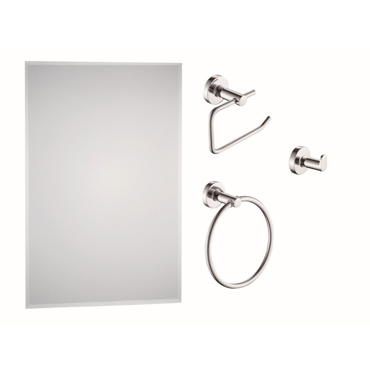 SENSI DACQUA - Set isla 4 piezas cromado con espejo