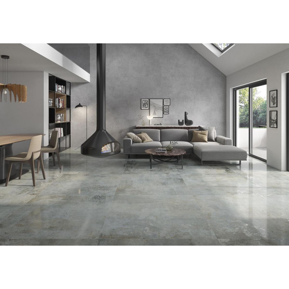 PAMESA - Porcelanato 60x120 cm Rusty Moss Óxido Verde 1.44 m2