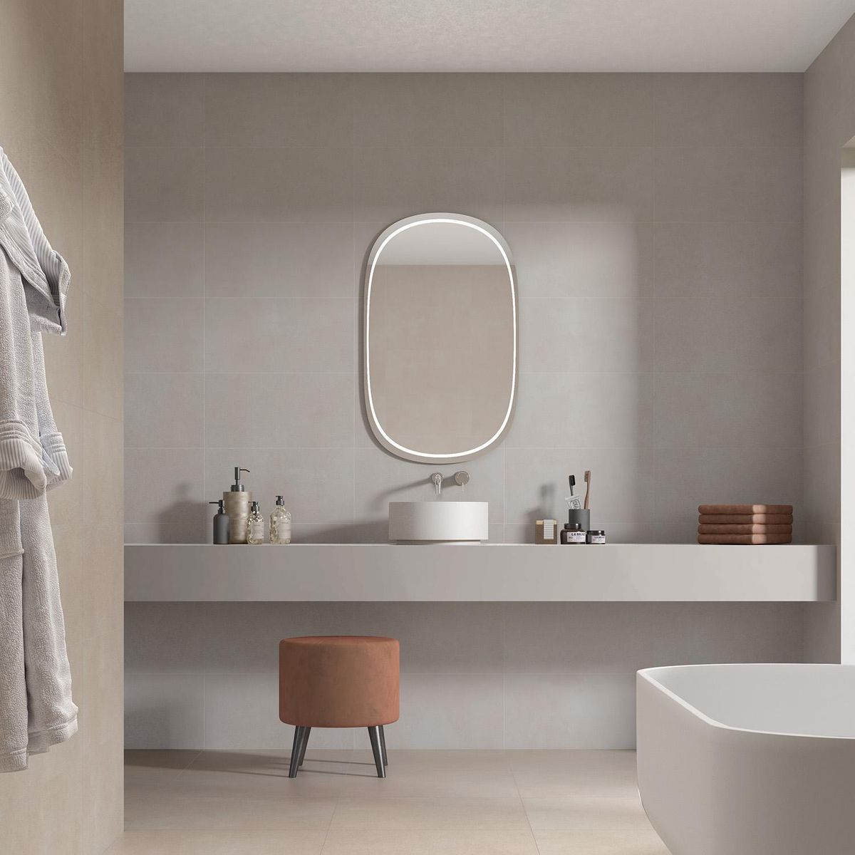 PAMESA - Porcelanato 60.8x60.8 cm Bio Pearl Gris 1.85 m2