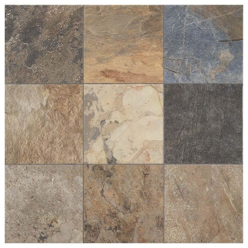 STN - Porcelanato 60x60 cm Ilab Adz Mix Oxido 1.44 m2