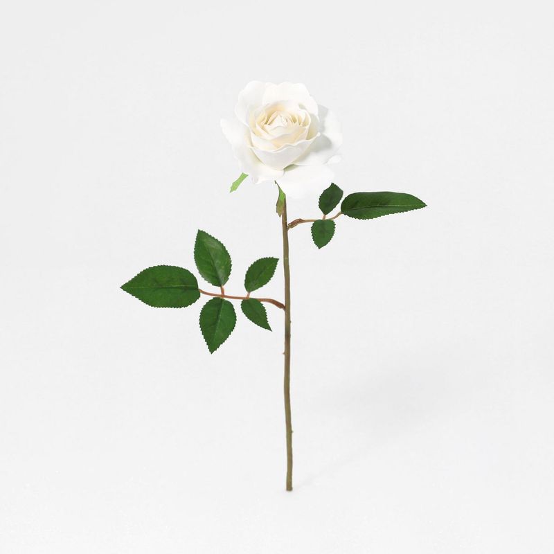 JUST HOME COLLECTION - Vara Rosa Artificial 48 cm Blanca