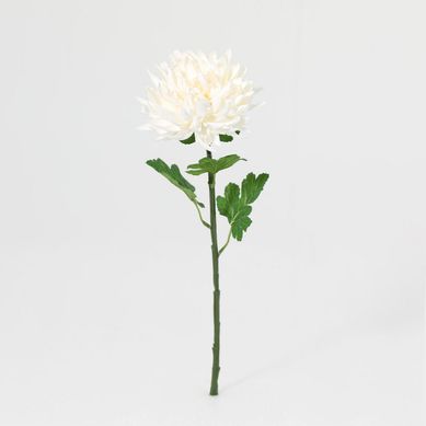Vara flor artificial crisantemos blanco 55 cm