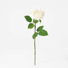 JUST HOME COLLECTION - Vara flor artificial rosa blanca 70 cm