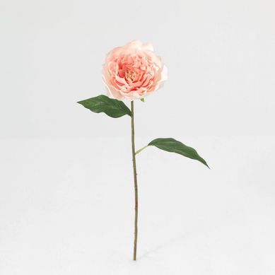 Vara flor artificial peonia naranja 54 cm