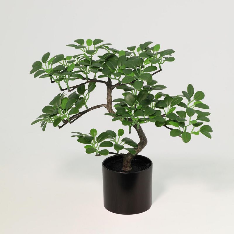 JUST HOME COLLECTION - Planta Artificial Bonsai 24 cm Verde