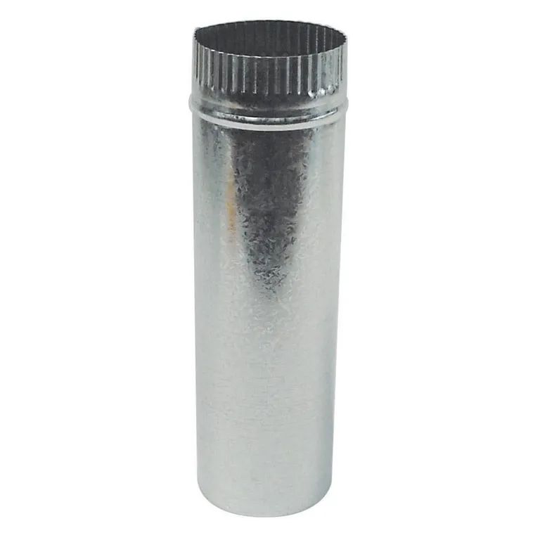 Tubo Liso Galvanizado 3. 5 Pulgadas Para Calefón 100 Cm