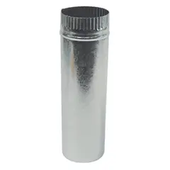 COYAHUE - Tubo liso acero galvanizado 3.5" 100x8,89x8,89 cm
