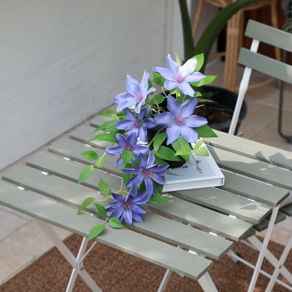 JUST HOME COLLECTION - Planta Artificial Clematis 23 cm Violeta