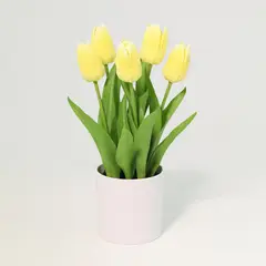 JUST HOME COLLECTION - Planta Artificial Tulipan 36 cm Amarillo