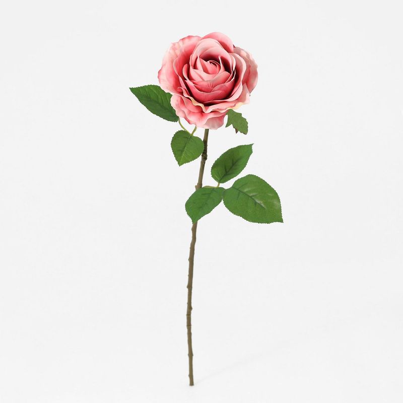 JUST HOME COLLECTION - Vara flor artificial rosa rosada 70 cm