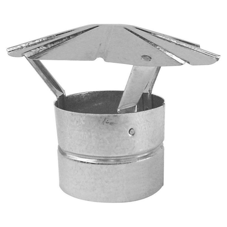 Gorro Para Tubo Galvanizado 3. 5 Pulgadas Protección Ducto