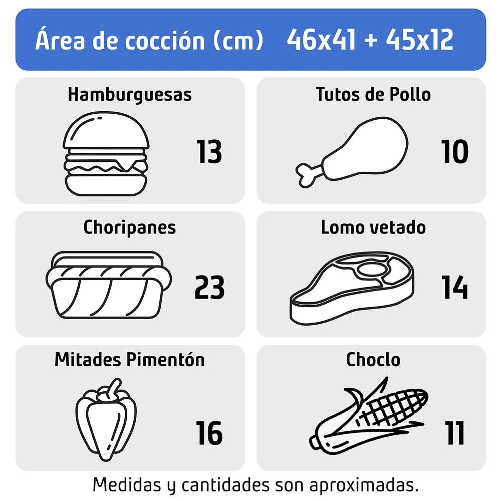 Mr Beef Expert E71V61N22 Parrilla a Gas 2 Quemadores, foto 2