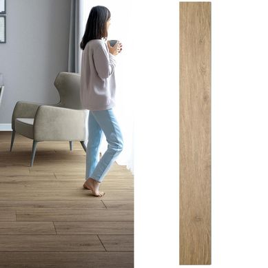 SPC Piso Vinlico 4 mm 18.2x152.4 cm Minnesota Oak Caf 2.5 m2