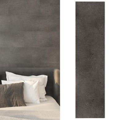 SPC Piso Vinlico 4 mm 30.5x122 cm CEMENTAZZO Gris Oscuro 2.6 m2