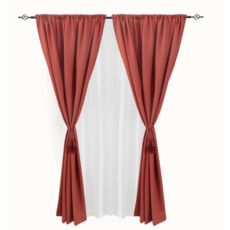 JUST HOME COLLECTION - Combo Cortina/Velo 140x220 cm