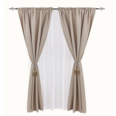 Combo Cortina + Velo 140x220 cm Gris