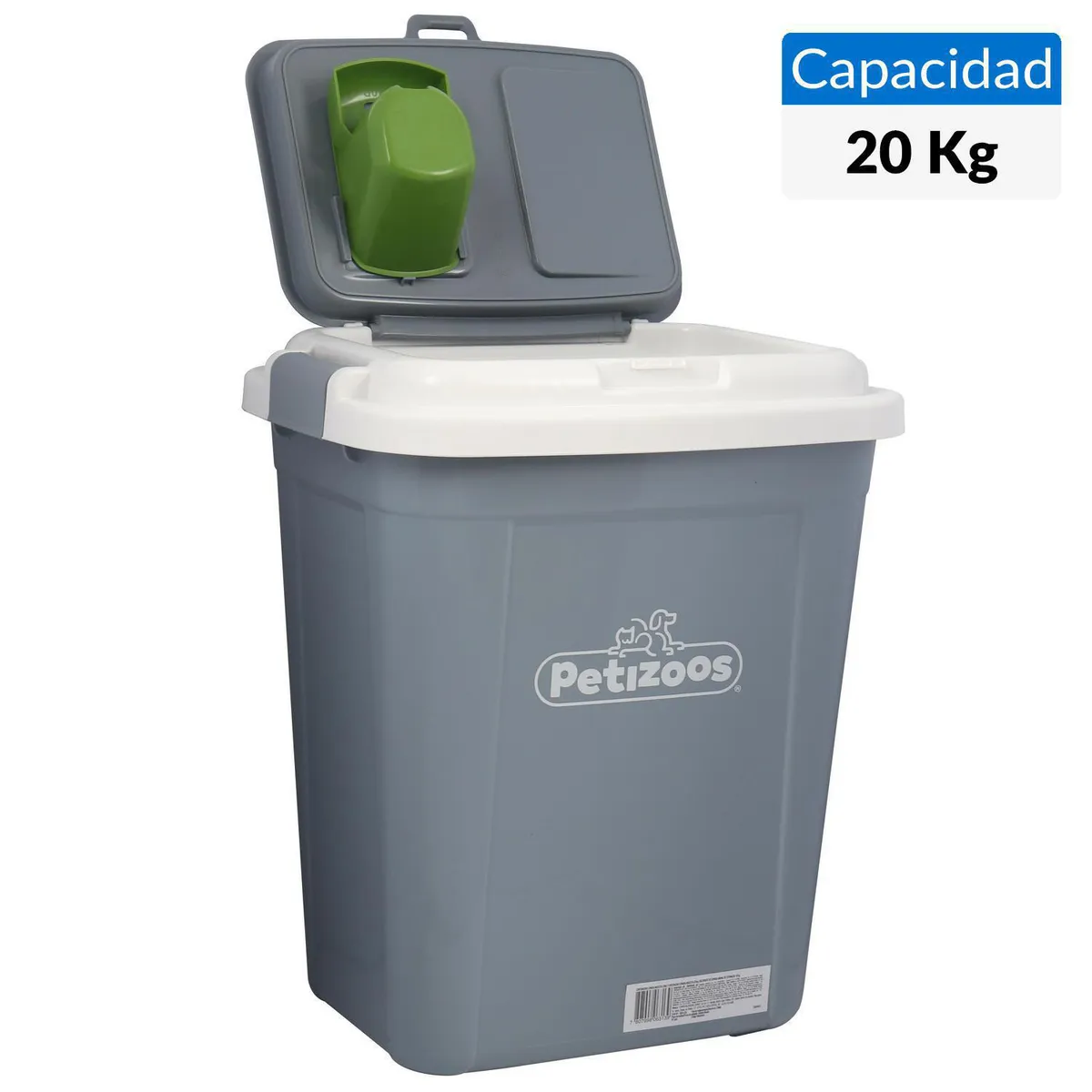 PETIZOOS - Contenedor de comida para mascotas 20kg