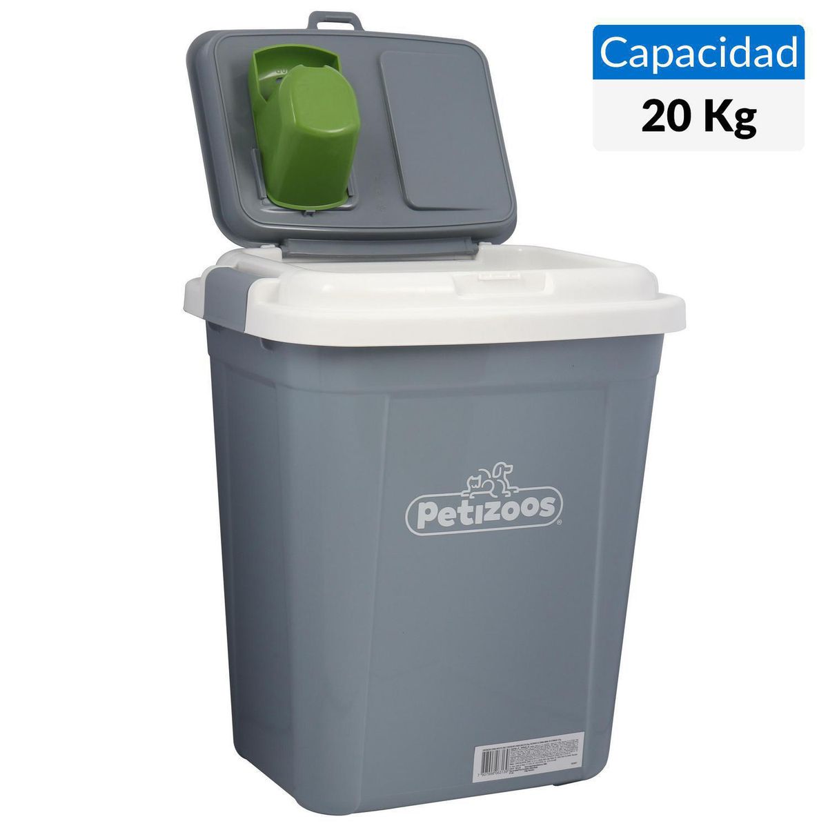 PETIZOOS - Contenedor de comida para mascotas 20kg