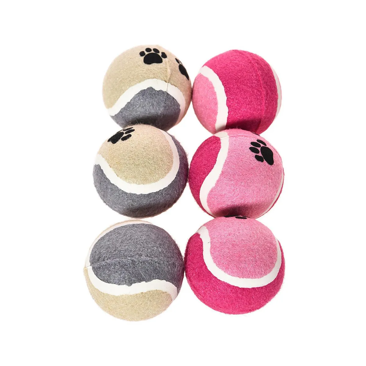 PETIZOOS - Set 6 pelotas tenis para perro