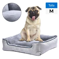 Cama M para Perro 20x75x68 cm Beige; Gris