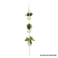 Colgador Macetas 125 Cm Soporte Para 3