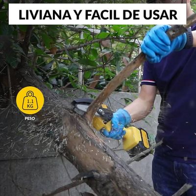 Imagen 2 del producto Mini Motosierra Inalámbrica 4"" 21 V con Batería y Cargador